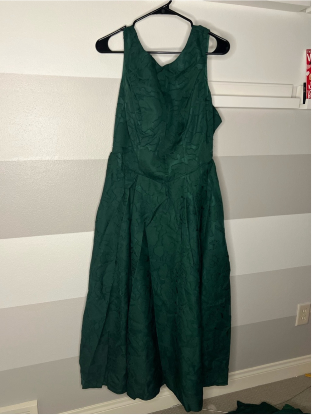 Green Floral Bridesmaid Dress